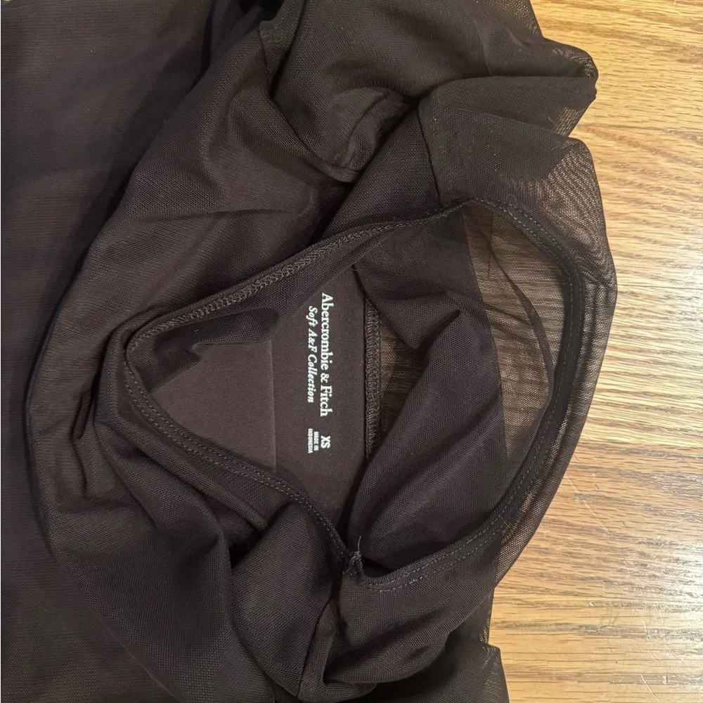 Black Sheer Long Sleeve Bodysuit - Picture 2 of 8